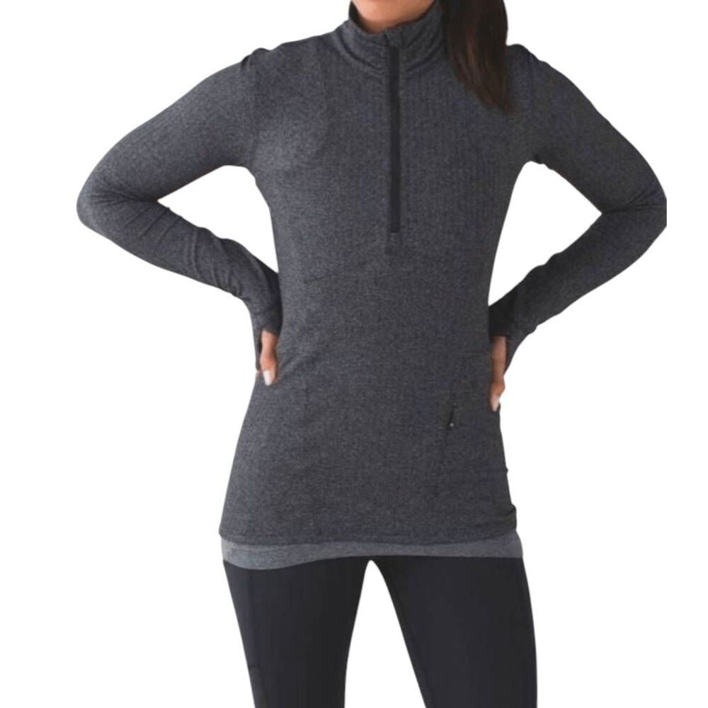 LULULEMON ATHLETICA Kanto Catch Me 1/2 Zip Pullover Size 6